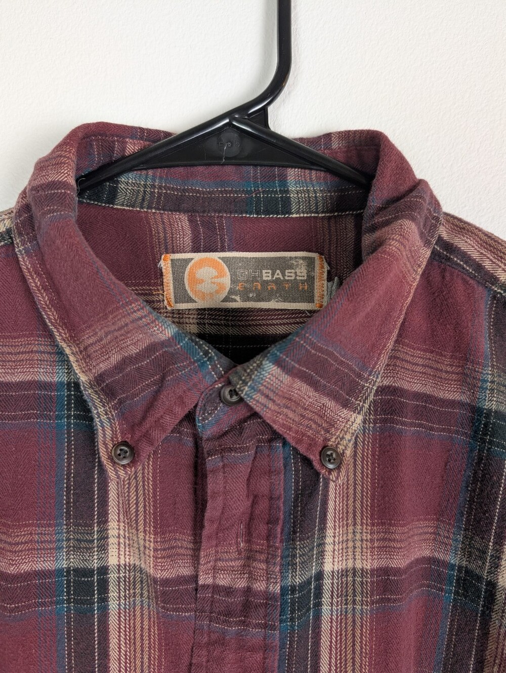 90s Grunge Red/Purple Flannel Button Down Shirt! 💜 - Picture 3 of 4